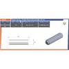 Ø8x30 mm White Plastic Dowel